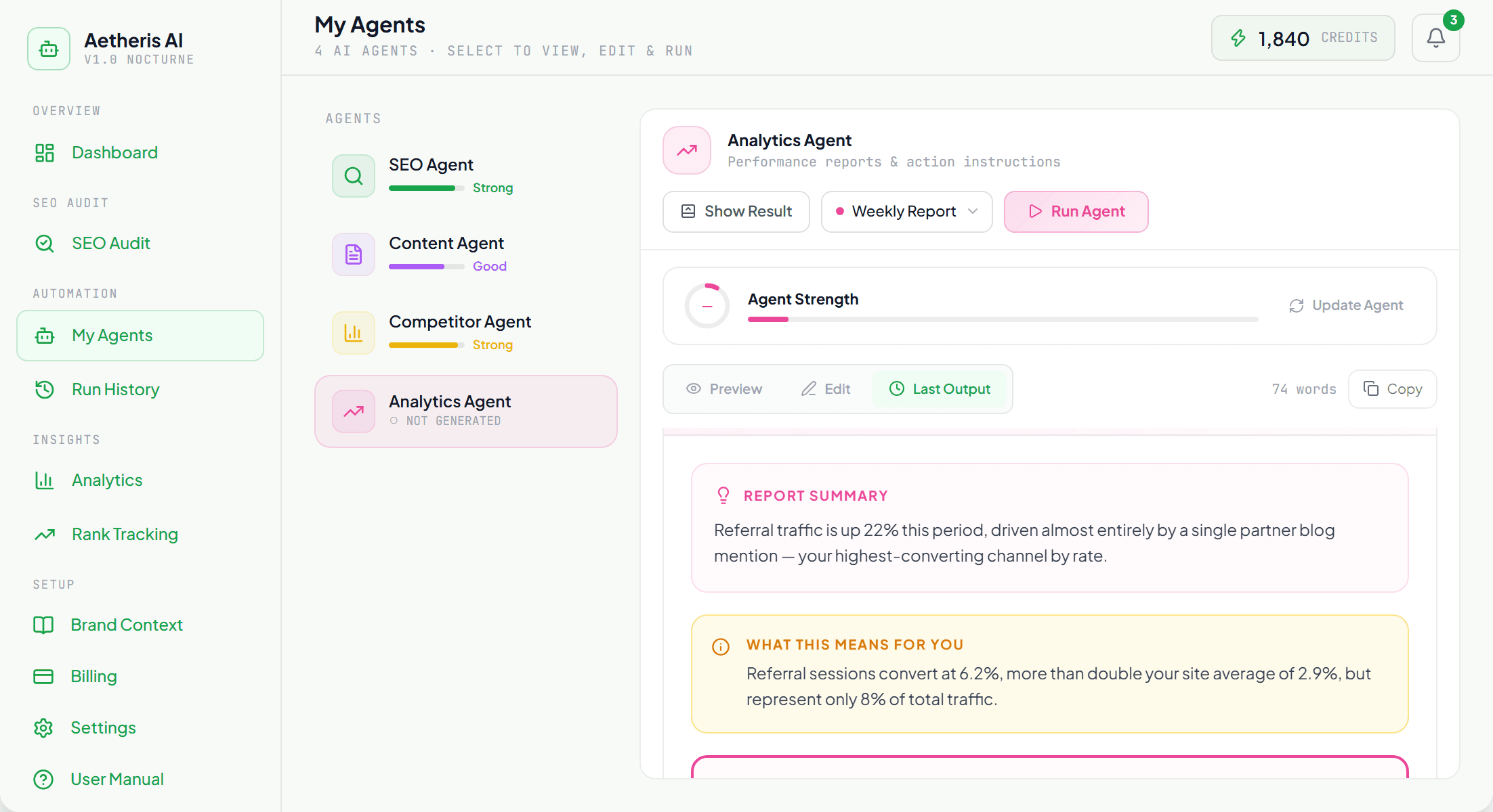 Sample Weekly Report